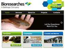Tablet Screenshot of bioresearches.co.nz